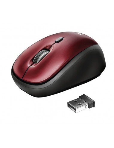 Mouse Trust Yvi, wireless, rosu,TR-19522