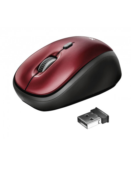 Mouse Trust Yvi, wireless, rosu,TR-19522