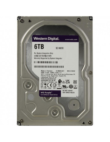 HDD WD 6TB, 5400 RPM, SATA III,WD62PURX