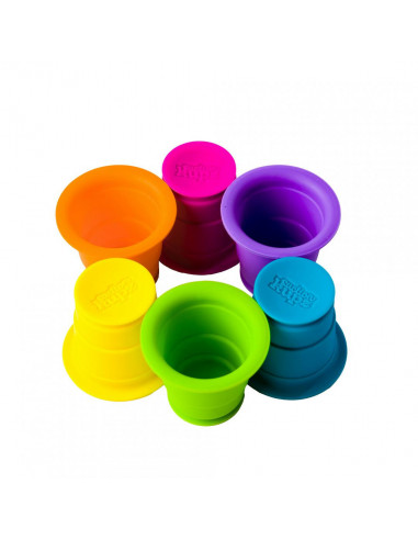 Fat Brain Set 6 cupe de silicon colorate,TFA183