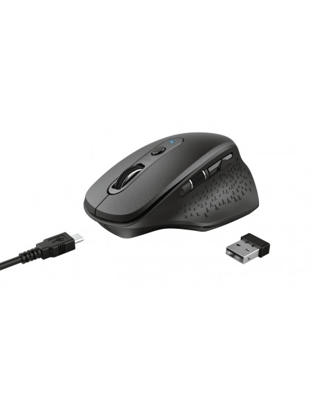 Mouse Trust Ozaa, Rechargeable Wireless, negru,TR-23812