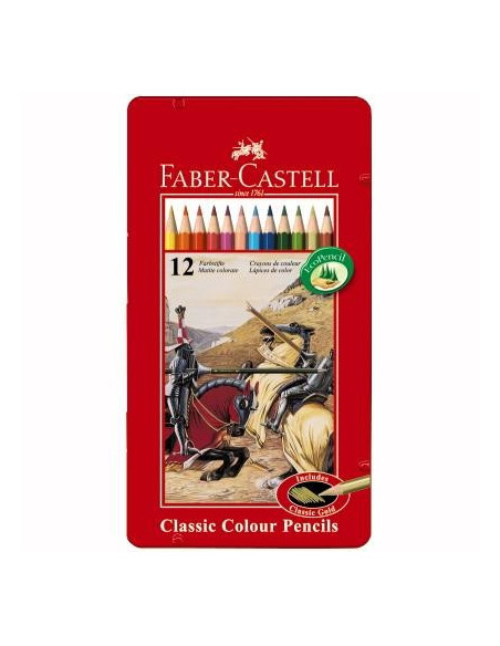 FC115846,Creioane Colorate Faber-Castell, Cutie Metal, 36 culori