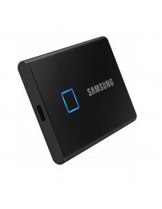 SSD Extern Samsung T7 Touch portabil, 2TB, Negru, USB