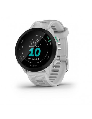 Ceas Smartwatch Garmin Forerunner 55, GPS, White,010-02562-11