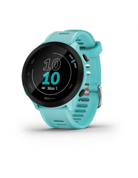 Ceas Smartwatch Garmin Forerunner 55, GPS, Aqua,010-02562-12