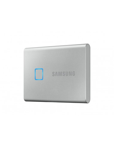 SSD Extern Samsung T7 Touch portabil, 500GB, Silver, USB