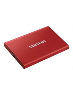 SSD Extern Samsung T7 Touch portabil, 500GB, Rosu, USB
