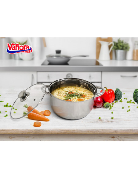 SEMIOALA INOX+CAPAC 24X13CM, 5,7L, MARA,VN-HJ-2413M