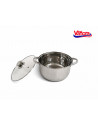 SEMIOALA INOX+CAPAC 24X13CM, 5,7L, MARA,VN-HJ-2413M