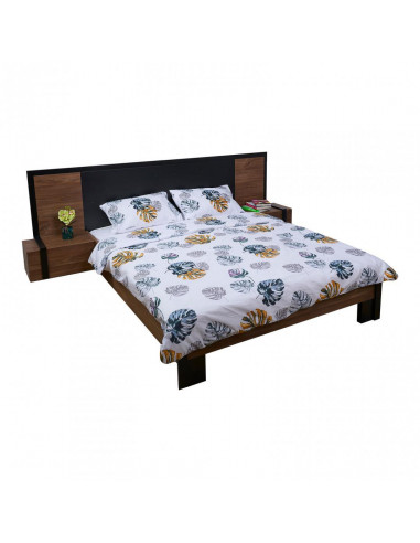 Lenjerie King size BBC 4 piese, 132TC-Frunze,HR-KGBED132-WFZ