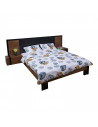 Lenjerie King size BBC 4 piese, 132TC-Frunze,HR-KGBED132-WFZ