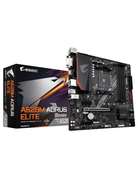 Placa de baza Gigabyte A520M AORUS ELITE, SOCKET AM4,A520M