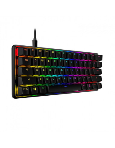 Tastatura HYPERX ALLOY OROGINS 60, neagra,HKBO1S-RB-US/G