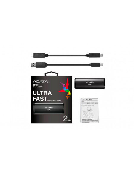 ASE760-2TU32G2-CBK,Ssd usb-c 2tb ext. black/ase760-2tu32g2-cbk adata