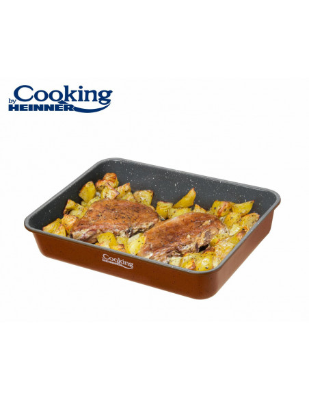 TAVA CUPTOR, ACOPERIRE CERAMICA 35 x 26 x 7 CM, COOKING BY