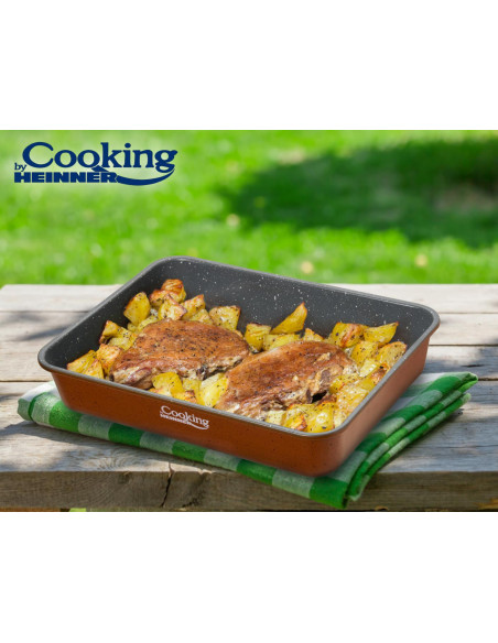 TAVA CUPTOR, ACOPERIRE CERAMICA 35 x 26 x 7 CM, COOKING BY