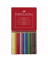 FC112413,Creioane Colorate Grip 2001 Faber-Castell, 12 culori, cutie metal
