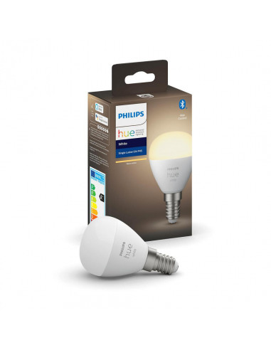Bec LED inteligent Philips Hue tip lustra, P45, E14, 5.7W