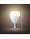 Bec LED inteligent Philips Hue tip lustra, P45, E14, 5.7W