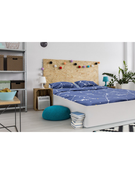 Lenjerie Dubla BBC 4 piese, 132TC -Sky,HR-4BED-132-SKY