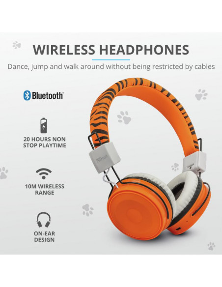 Casti cu microfon Trust Comi Bluetooth Wireless Kids