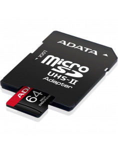 AUSDX64GUI3V30SHA2,Card de Memorie MicroSD ADATA, 64GB, Adaptor SD, Class 10
