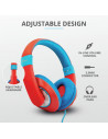 Casti cu microfon Trust Sonin Kids Headphones, rosu,TR-23585