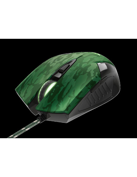 Mouse Trust GXT 781 Rixa Camo, Gaming Mouse, verde