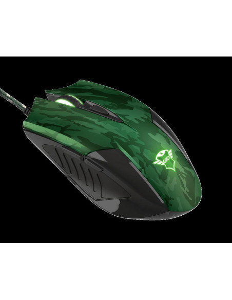 Mouse Trust GXT 781 Rixa Camo, Gaming Mouse, verde