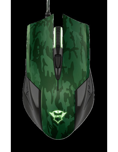 Mouse Trust GXT 781 Rixa Camo, Gaming Mouse, verde
