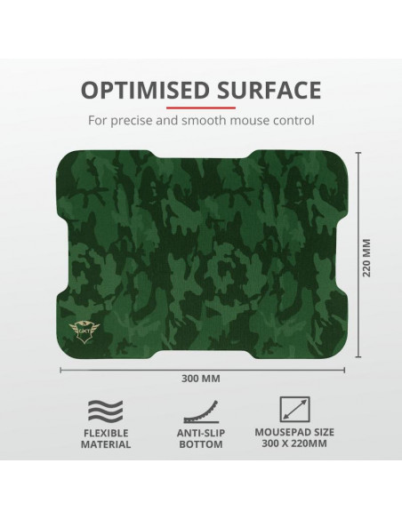 Mouse Trust GXT 781 Rixa Camo, Gaming Mouse, verde