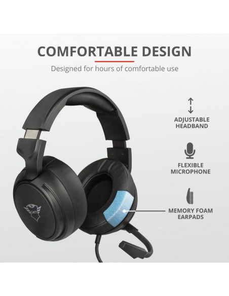 Casti cu microfon Trust GXT 433 Pylo Multiplatform Gaming