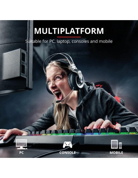 Casti cu microfon Trust GXT 430 Ironn Gaming, negru,TR-23209