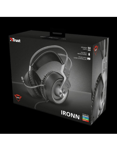 Casti cu microfon Trust GXT 430 Ironn Gaming, negru,TR-23209