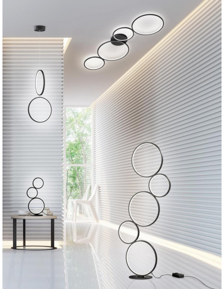 Lustra LED integrat Trio Rondo cu intrerupator dimmer, 22W