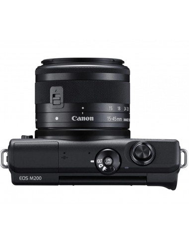 Camera foto mirrorless Canon EOS M200 kit EF-M 15-45mm