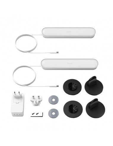 Set 2 lampi LED integrat Philips Hue Play, ambianta alba si