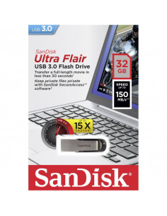 Memorie USB Flash Drive SanDisk Ultra Flair, 32GB, USB 2