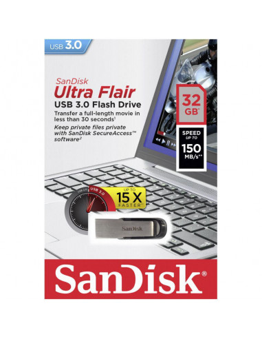 Memorie USB Flash Drive SanDisk Ultra Flair, 32GB, USB