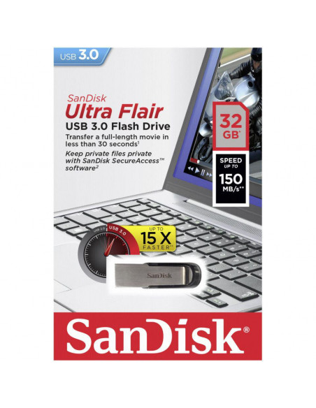 Memorie USB Flash Drive SanDisk Ultra Flair, 32GB, USB