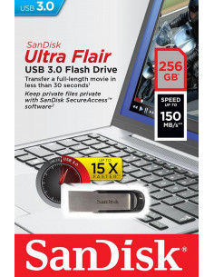Memorie USB Flash Drive SanDisk Ultra Flair, 256GB, USB 2