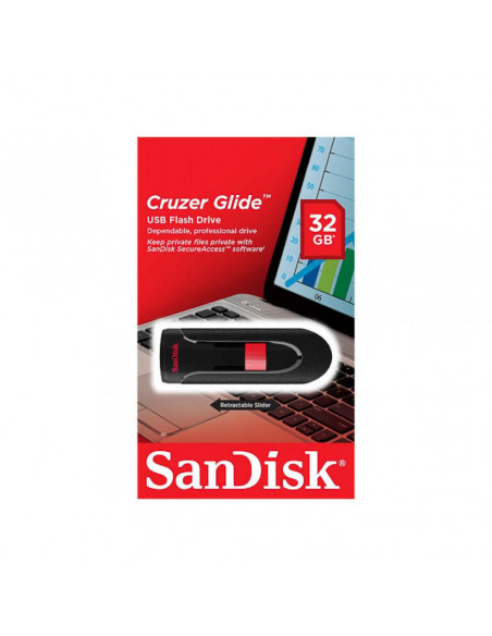 Memorie USB Flash Drive SanDisk Cruzer Glide, 32GB, USB