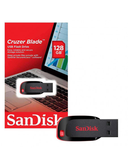 Memorie USB Flash Drive SanDisk Cruzer Blade, 128GB, USB