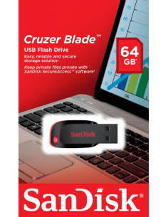 Memorie USB Flash Drive SanDisk Cruzer Blade, 64 GB, USB 2