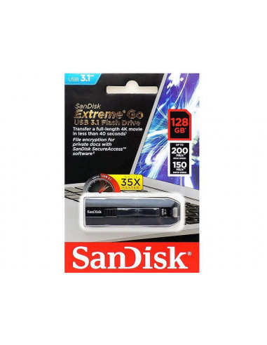 Memorie USB Flash Drive SanDisk Extreme GO, 128GB, USB