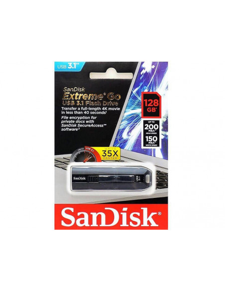 Memorie USB Flash Drive SanDisk Extreme GO, 128GB, USB