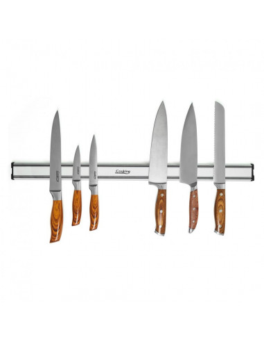 SUPORT MAGNETIC PENTRU CUTITE 61.5X4.5X1.9CM, ALUMINIU, COOKING SUPORT MAGNETIC PENTRU CUTITE 61.5X4.5X1.9CM, ALUMINIU, COOKING