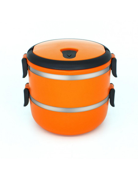 CASEROLA TERMICA DUBLA, 2x0.7L,PORTOCALIU, ART OF DINING BY