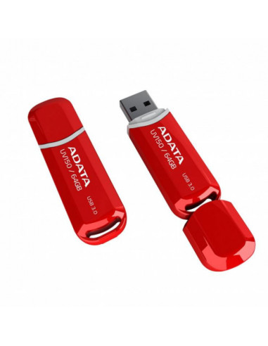 AUV150-64G-RRD,Memory drive flash usb3.1 64gb/red auv150-64g-rrd adata