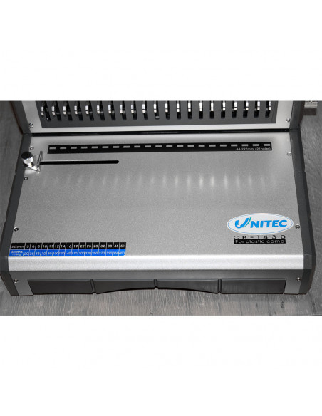 Aparat pentru indosariat cu inele din plastic UNITEC Aparat pentru indosariat cu inele din plastic UNITEC